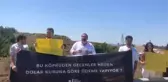 CHP Gençlik Kolları Araç Geçiş Garantili Köprülerde Eylem Yaptı