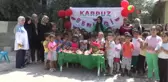 Depremzede çocuklar karpuz şenliğinde gönüllerince eğlendi