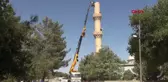 Kilis Elbeyli ilçesinde deprem hasarı nedeniyle minareler yıkılıyor