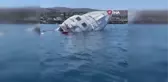 Bodrum'da Arızalanan Motoryat Sulara Gömüldü