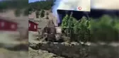 Sivas'ta çıkan yangında yayla evi kullanılamaz hale geldi