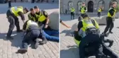 İsveç'te provokatör Salwan Momika bir kez daha sahnede! Kur'an-ı Kerim yakılmasına ses çıkarmayan polis, protestocuları karga tulumba gözaltına aldı