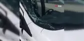 Ankara'da EGO otobüsü kırmızı ışıkta otomobile çarptı
