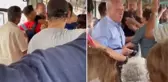 Tramvayda yanlış anlaşılma kavgası! Akbil basmadığını iddia ettikleri turisti yaka paça dışarı attılar