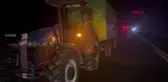 Birecik'te traktörün römorkuna çarpan araçta 1 ölü, 3 yaralı