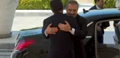 Barzani, Hakan Fidan'ı kapıda kucaklayarak karşıladı