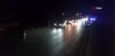 Hafif ticari araç motosikletle kafa kafaya çarpıştı: 1 yaralı