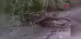 Elazığ'da sağanak sonucu iki köy yolu tahrip oldu