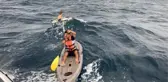 SAROS KÖRFEZİ'NDE SÜRÜKLENEN 2 ÇOCUK VE YARDIMA GİDEN CANKURTARANI SAHİL GÜVENLİK KURTARDI