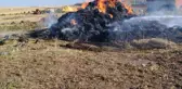 Kars'ta 20 Ton Ot Yanarak Kül Oldu