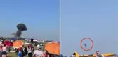 Hava gösterisi yapan uçak yere çakıldı! 2 kişi öldü, 3 kişi yaralandı