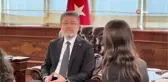 Bakan Yumaklı, İsveç'te su ödülü alan Ayşe Pelin Dedeler ile bir araya geldi
