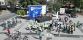 Hem pedal çevirdiler hem temizlik yaptılar