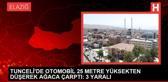 Tunceli'de aşırı hız yapan otomobil köprüden düştü