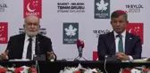 KARAMOLLAOĞLU VE DAVUTOĞLU'NDAN YEREL SEÇİMLERDE 'İŞ BİRLİĞİ' AÇIKLAMASI