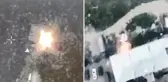 Karabağ'ın Ağdere ilindeki Ermeniler, evlerini toplu halde yakarak bölgeden ayrılıyor