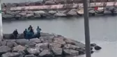 Kayalıklarda yürüyen kadın düşerek yaralandı