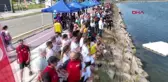 Ordu'da Dragon Bot Yarışında Sporcular Denize Düştü