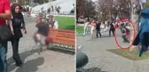 Topkapı Sarayı'nın önünde skandal görüntü! Herkesin gözü önünde pantolonunu indirip tuvaletini yaptı