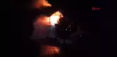 Çıldır Gölü'ndeki Kütük Ev Yangınla Kül Oldu