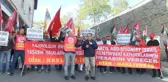 Nakliyat-İş Sendikası Üyeleri İsrail ve ABD'yi Protesto Etti