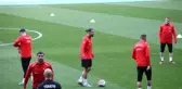 A Milli Futbol Takımı Letonya maçı hazırlıklarını tamamladı