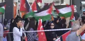 Şırnak ve Mardin'de İsrail'i protesto eden sivil toplum kuruluşları Filistin'e destek çağrısı yaptı