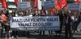 HKP Üyeleri İsrail Başkonsolosluğu Önünde Filistin'e Destek Eylemi Yaptı