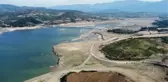 Kaz Dağları'ndan beslenen Bayramiç Barajı'nda su seviyesi kritik seviyeye düştü