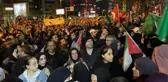 İsrail'in Gazze'deki hastane katliamı yurdun dört bir yanında protesto ediliyor