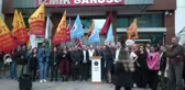 İzmir Emek ve Demokrasi Güçleri İsrail'in Filistin'e yönelik saldırılarını protesto etti