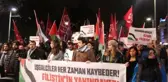 TİP İsrail'in Filistin'deki saldırılarına tepki göstermek amacıyla yürüyüş düzenledi