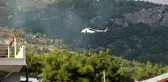 Alanya'da orman yangını havadan müdahaleyle söndürüldü