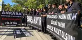 Ankaralı Müzisyenler İsrail Büyükelçiliği Önünde Protesto Düzenledi