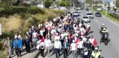 Mudanya Belediye Başkanı Hayri Türkyılmaz, 'Mütareke'den Cumhuriyet'e 100'üncü Yıl Meşalesi' sloganıyla Ankara'ya doğru yürüyüş başlattı