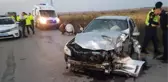 Edirne'de polislerin kullandığı araç traktörle çarpıştı, 2 polis yaralandı