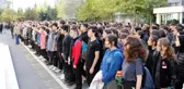 İSRAİL'in Filistin'e yönelik saldırılarında hayatını kaybedenler için tüm okullarda saygı duruşu yapıldı