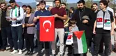 İzmir'de cuma namazı çıkışı Gazze'ye destek açıklaması
