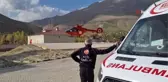 Helikopter ambulans tip 1 aort diseksiyon hastası için havalandı