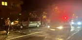 Zonguldak'ta kafa kafaya çarpışan araçlarda 4 kişi yaralandı