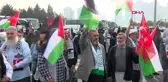 İHH İnsani Yardım Vakfı İsrail'in Filistin'deki saldırılarını protesto etmek için İncirlik Üssüne doğru konvoylarla hareket etti