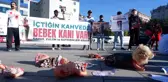 Erzurum'da İsrail'in Gazze'deki vahşetini protesto eden gençler