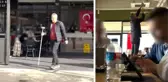Ünlü televizyoncudan dikkat çeken protesto! Kafeye hoparlör yerleştirip zulmü anlattı