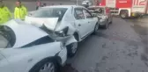Merzifon'da zincirleme kaza: 5 sürücü yaralandı