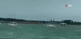 Ayvalık'ta fırtına ve yağış nedeniyle balıkçı tekneleri battı