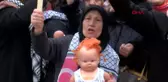 AK Parti Kadın Kolları İsrail Büyükelçiliği Önünde Açıklama Yaptı