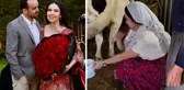 Özlem ve Tayyar Öz çifti, köyde inek sağdıkları görüntüleri paylaştı