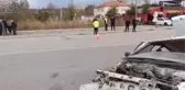 Amasya'da kazada otomobil hurdaya döndü: 2 yaralı