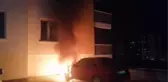 Kırıkkale'de otomobil yangını itfaiye tarafından söndürüldü