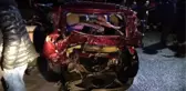 Bolu'da kırmızı ışıkta bekleyen otomobile arkadan çarpma: 6 yaralı
